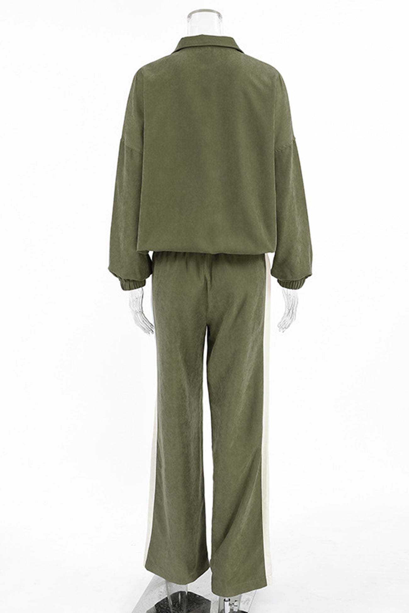 Contrast Stand Neck Tracksuits
