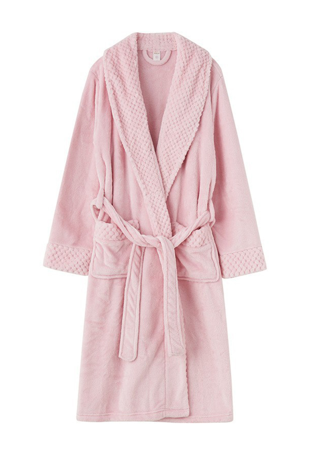 Coral Fleece Solid Color Bathrobe