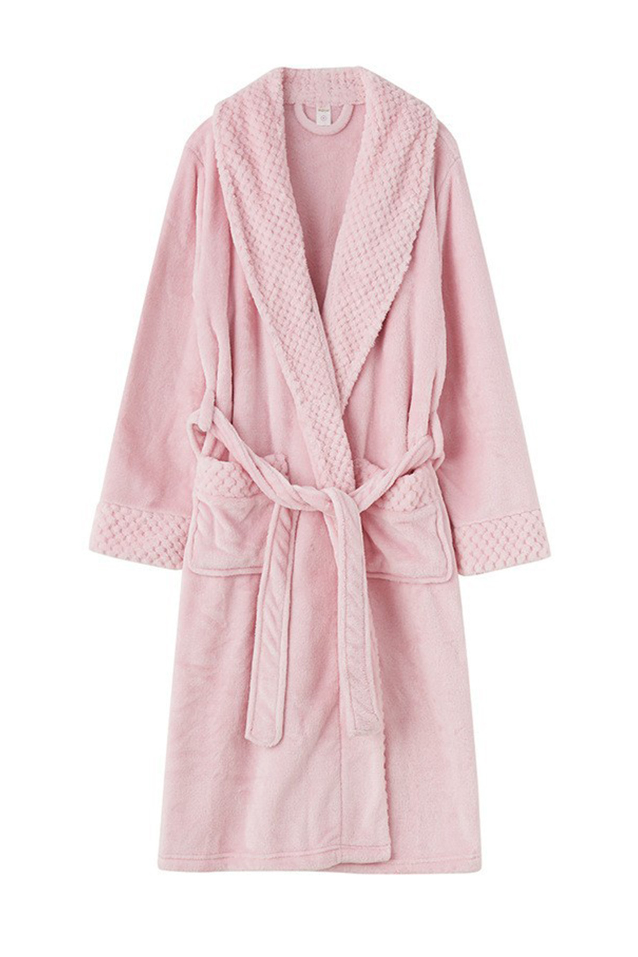 Coral Fleece Solid Color Bathrobe