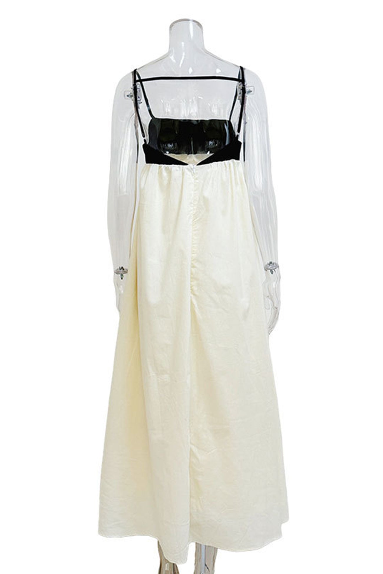 Cotton Contrast Patchwork Cami Dress