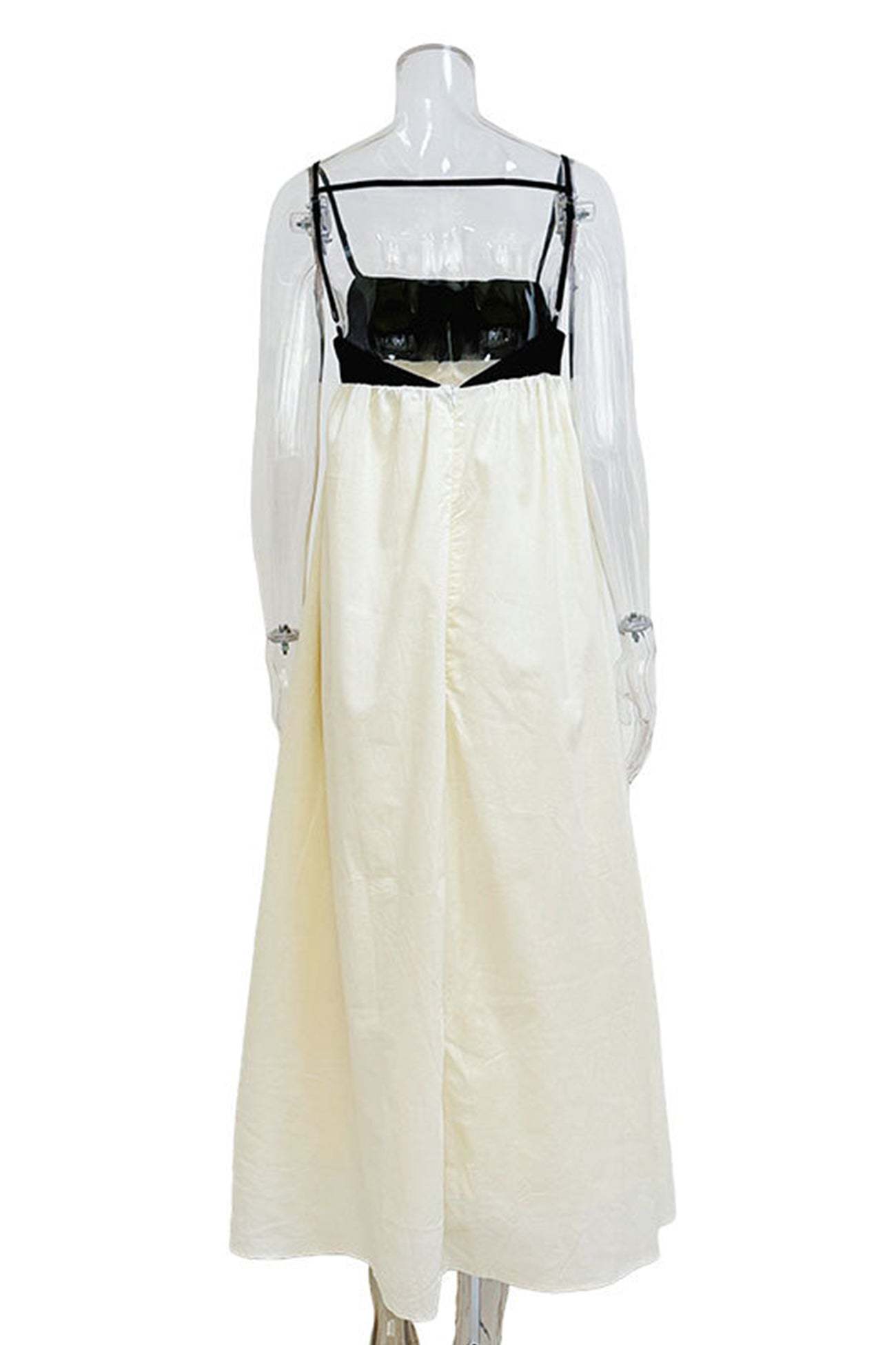 Cotton Contrast Patchwork Cami Dress