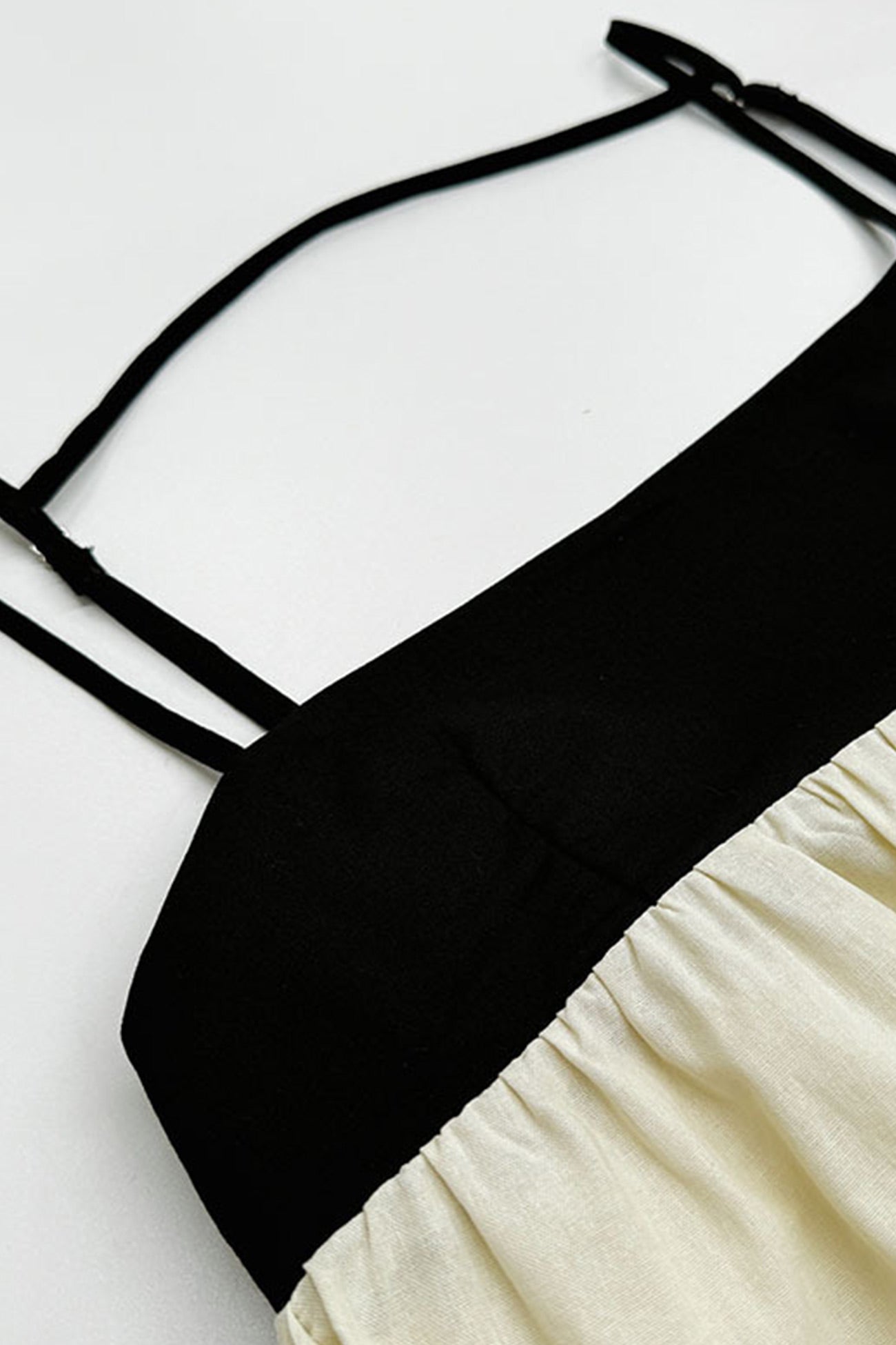 Cotton Contrast Patchwork Cami Dress