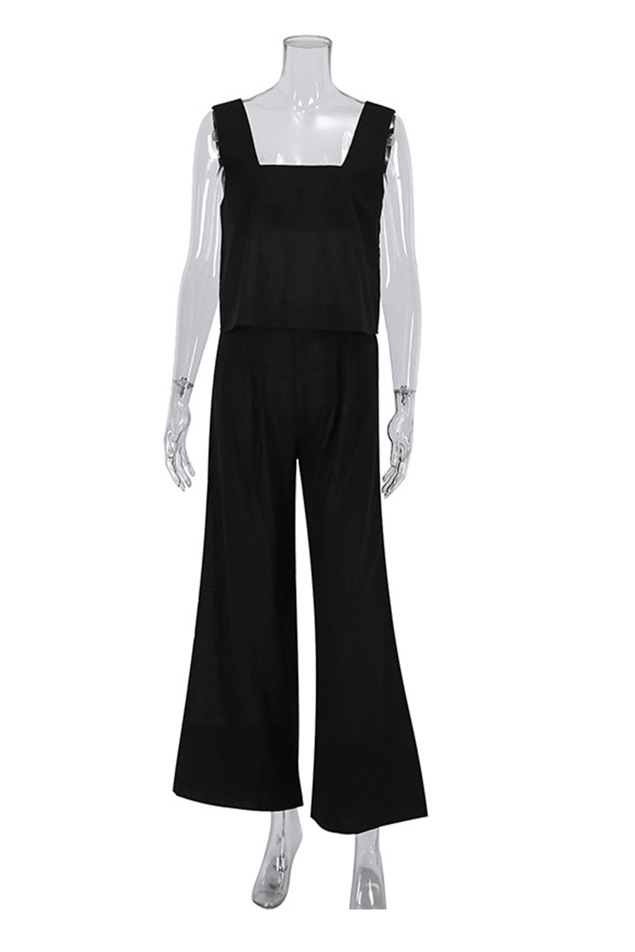 Cotton Square Neck Tank Pants Suits