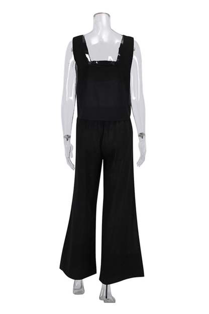 Cotton Square Neck Tank Pants Suits