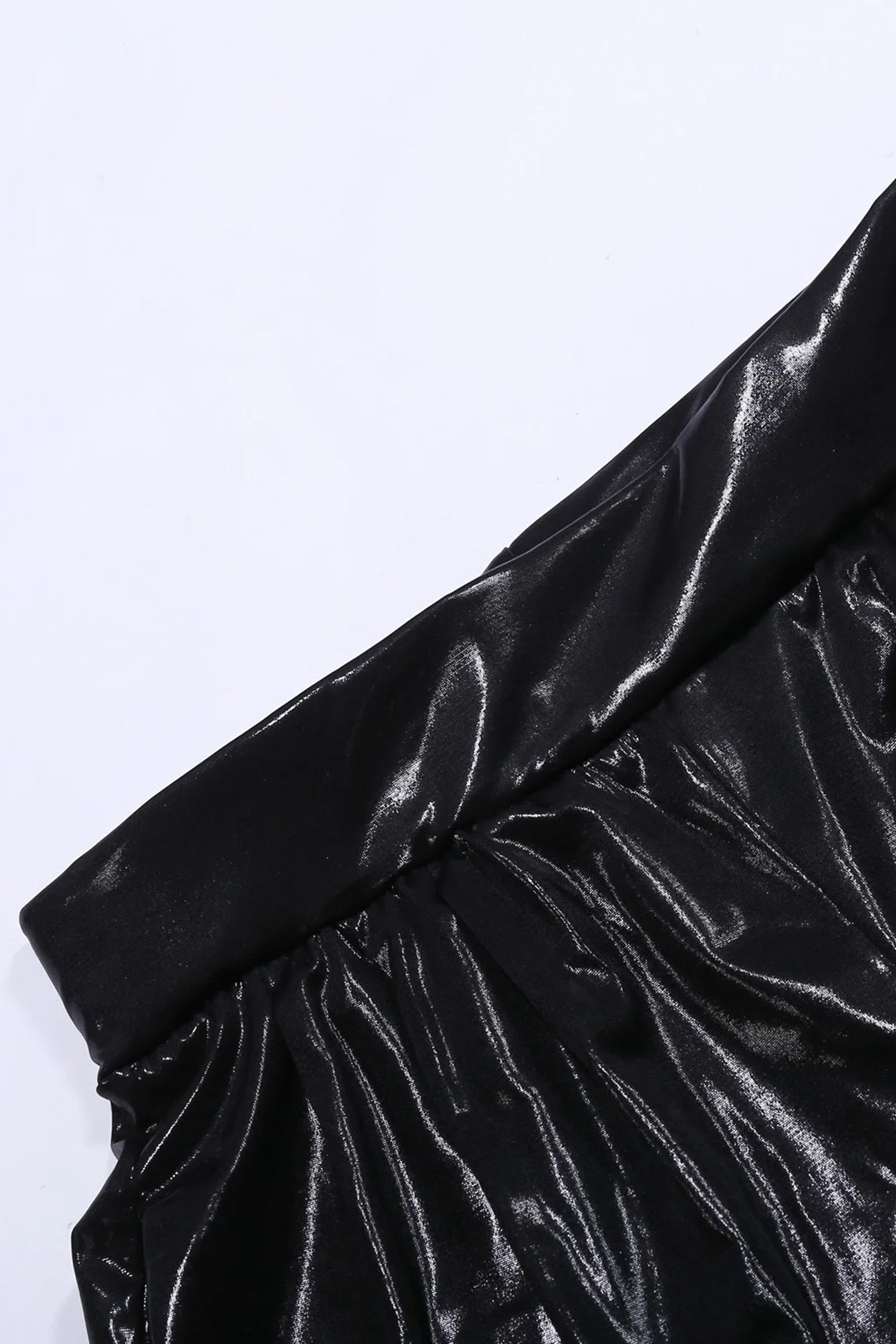Glossy Vest Wide Leg Pants Set