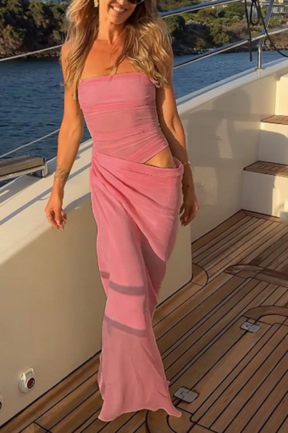 Halter Neck Cutout Pack Hip Dress