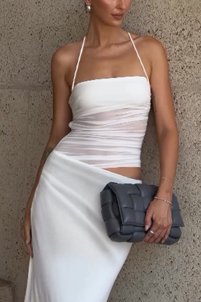 Halter Neck Cutout Pack Hip Dress
