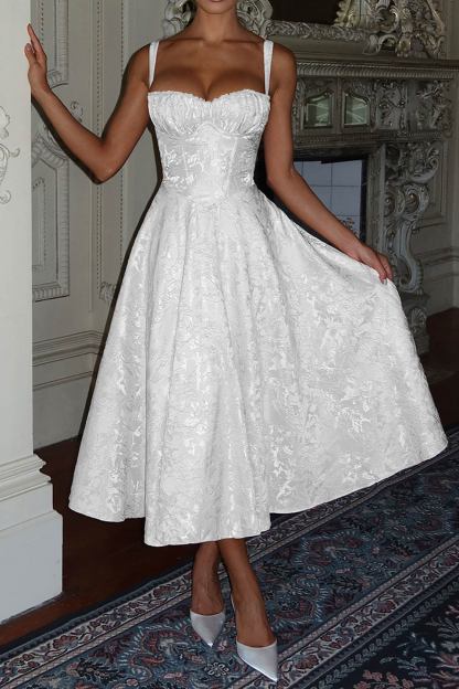 Lace Corset High Waist Swing Dress