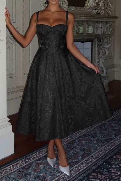 Lace Corset High Waist Swing Dress