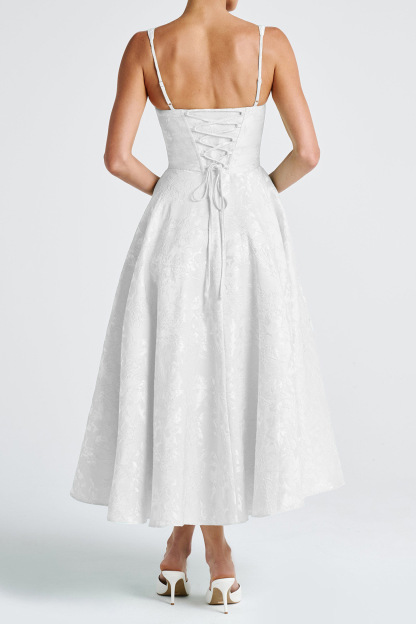Lace Corset High Waist Swing Dress