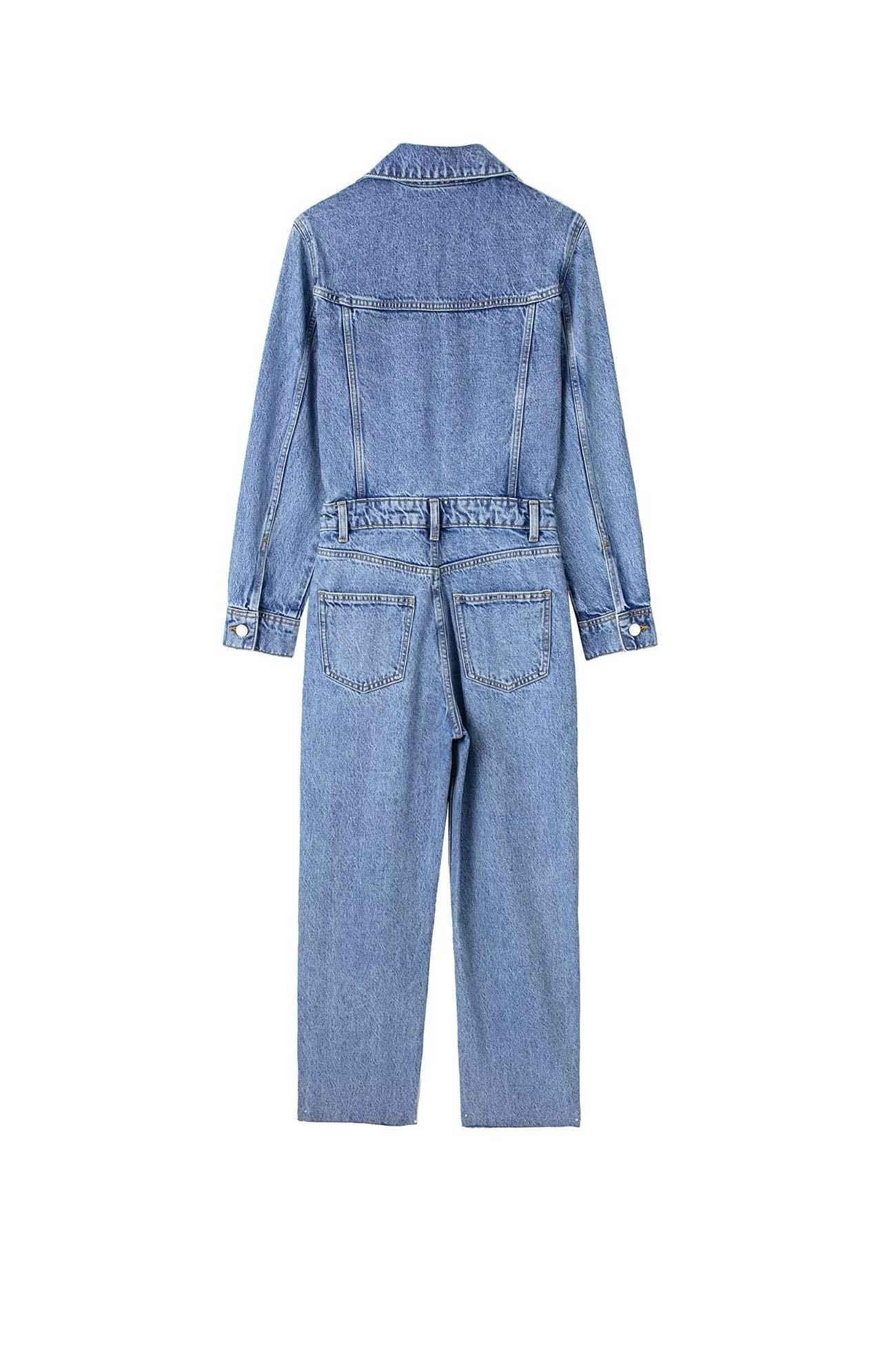 Citizens Of Humanity Marta outlet Denim Jumpsuit M Long Sleeve Pockets Button Front