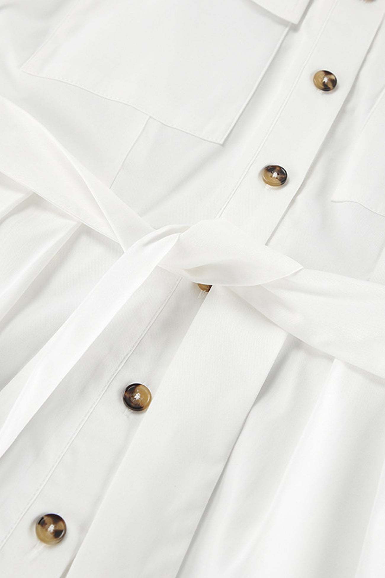 Long Sleeve Tie-up High Waist Cargo Jumpsuits
