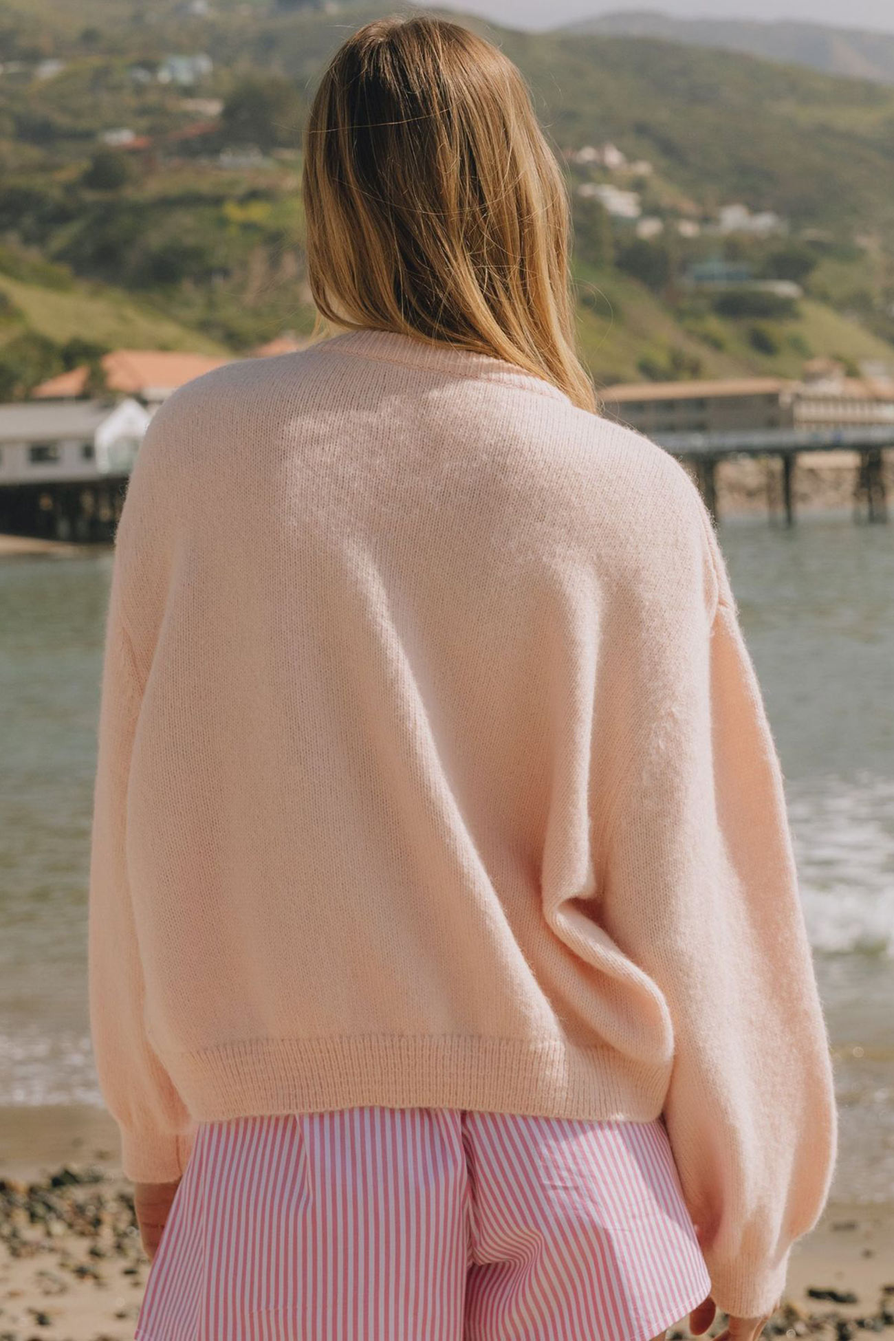 Macarons Color Button-up Short Cardigan