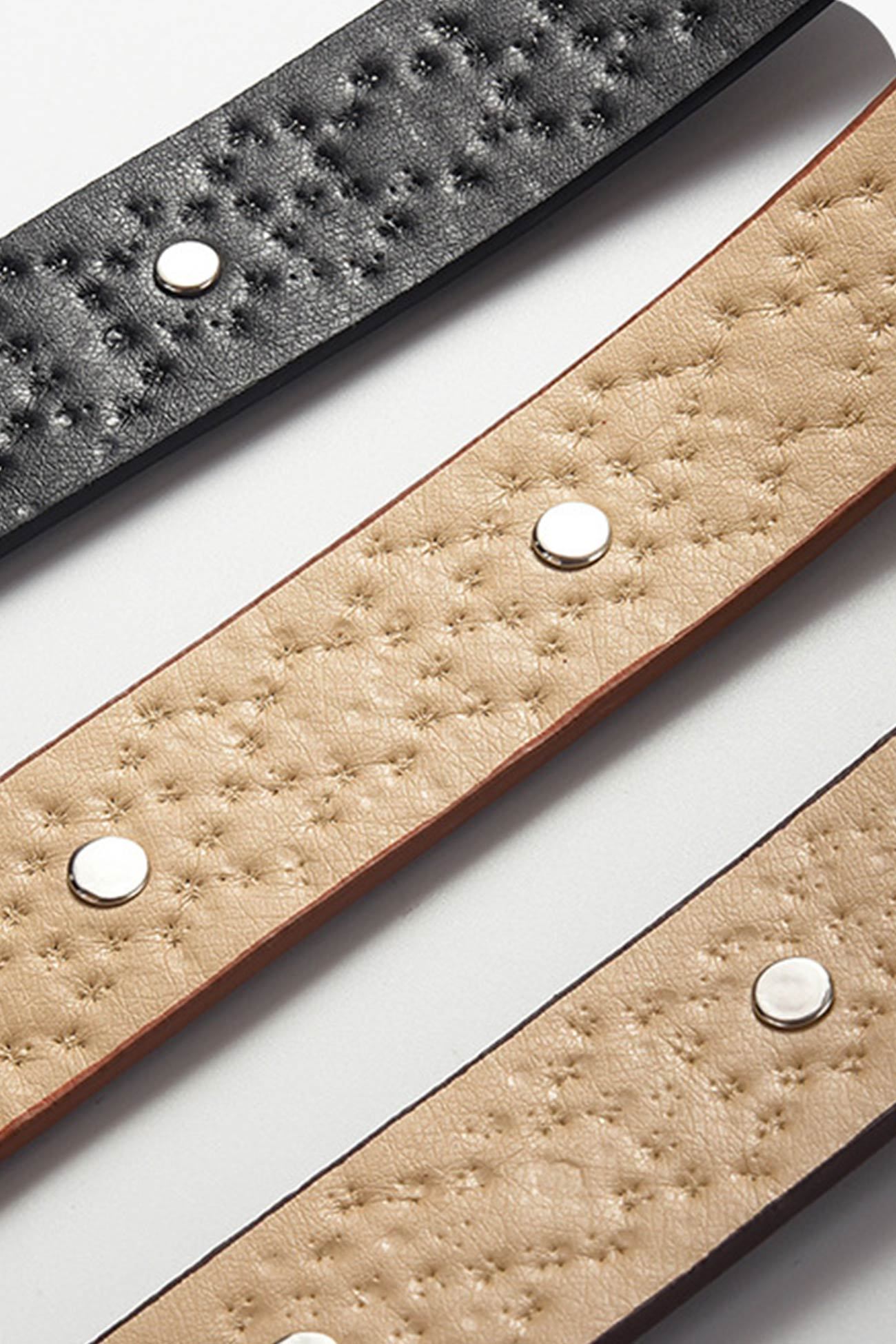 PU Leather Rivet Belt