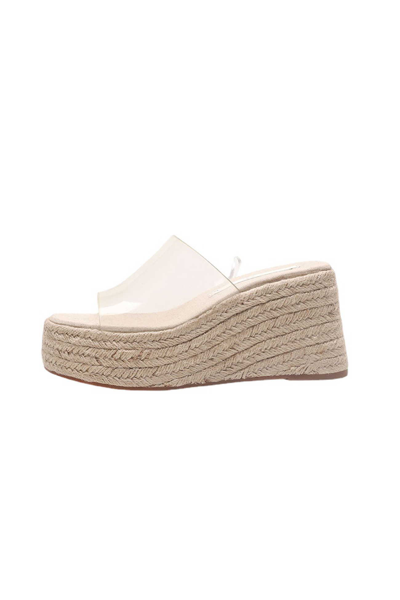 PVC Espadrille Wedge Thick Sandals