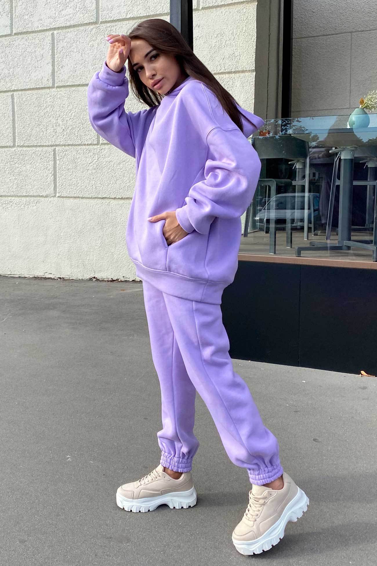 Pocketed Hoodie Elastic Waist Sweatpants Set