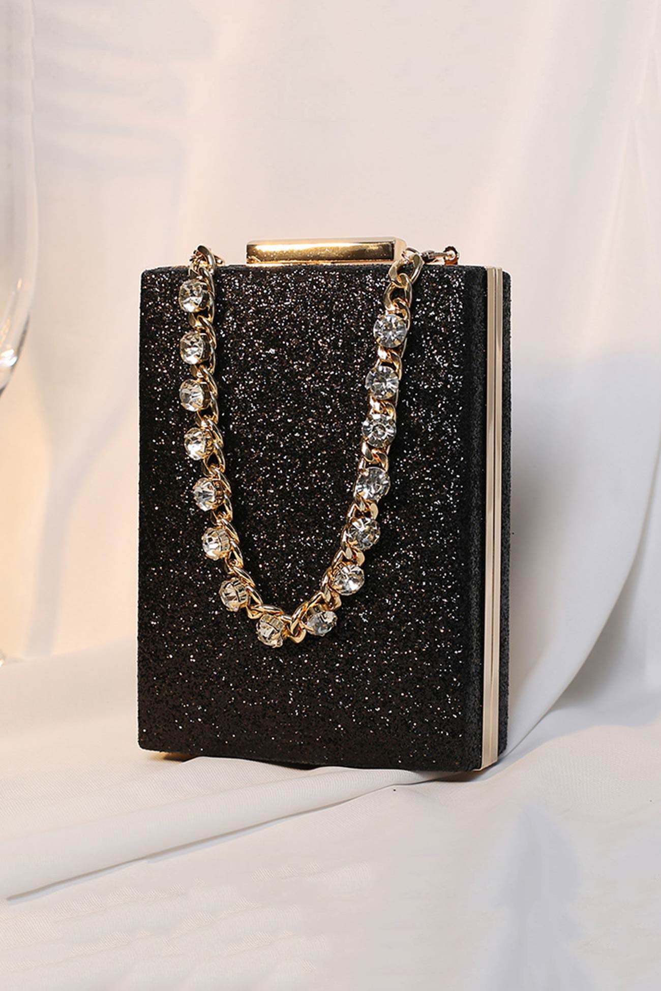 Rhinestone Chain Glitter Handbag