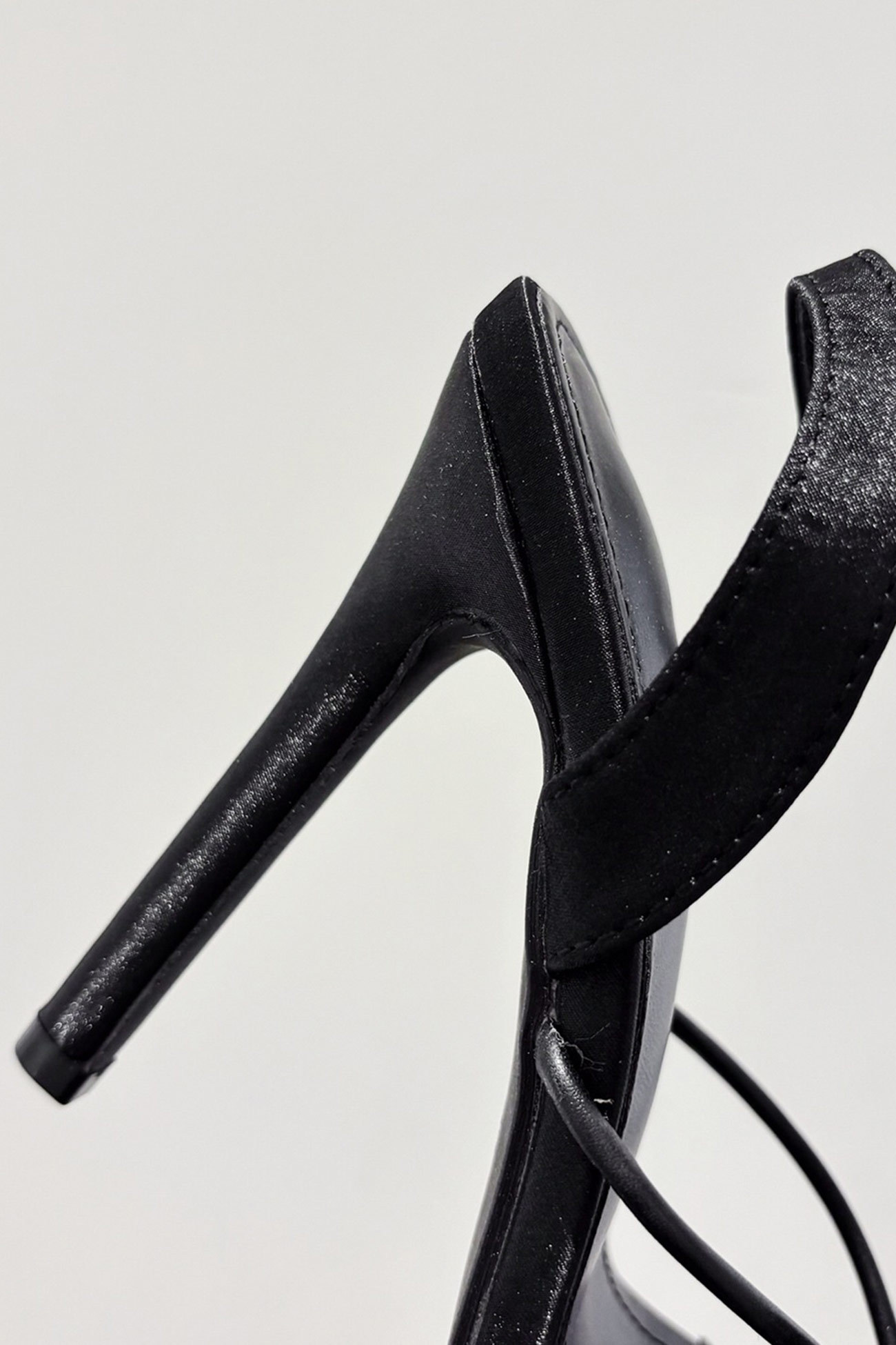 Satin Corsage Flower High Heels