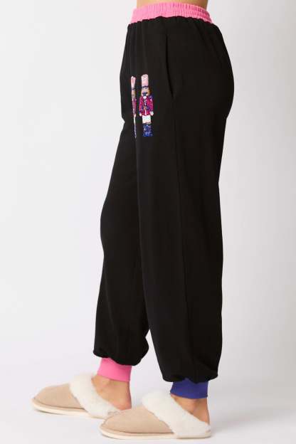 Sequin Soldier Graphic Sweatshirt Set