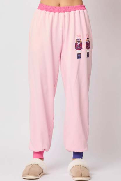 Sequin Soldier Graphic Sweatshirt Set