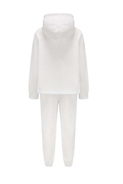 Solid Color Crop Hoodie Sweatpants Set