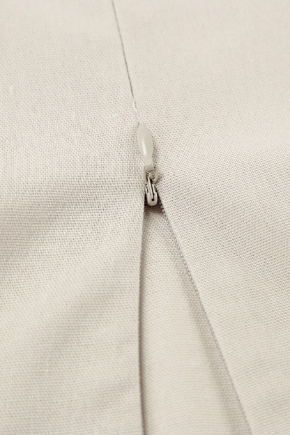 Spaghetti Straps A-line Cotton Linen Dress