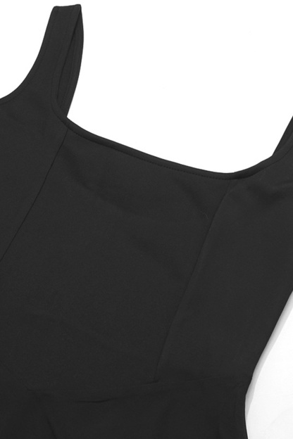 Square Neck Corset Swing Dress