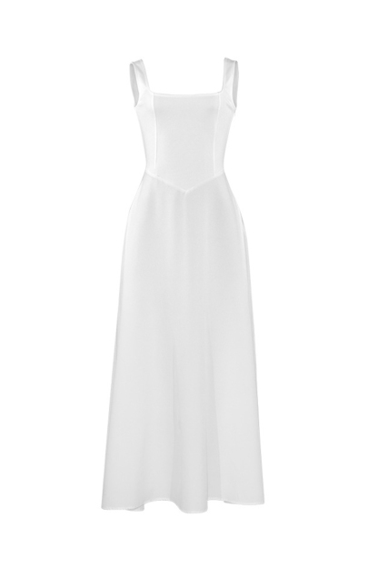 Square Neck Corset Swing Dress