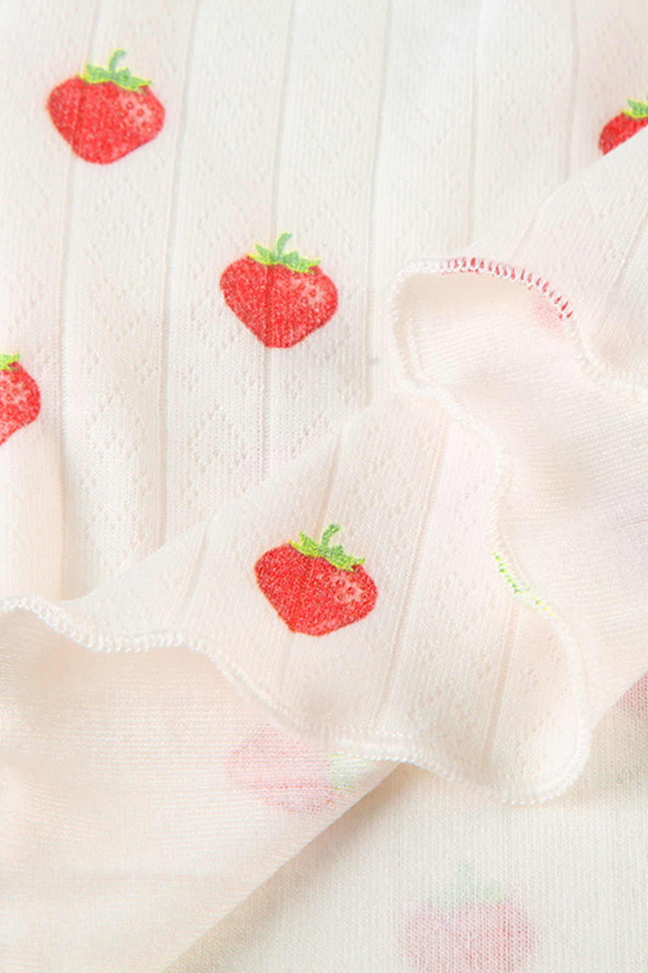 Strawberry Print Cami Vest Pants Set