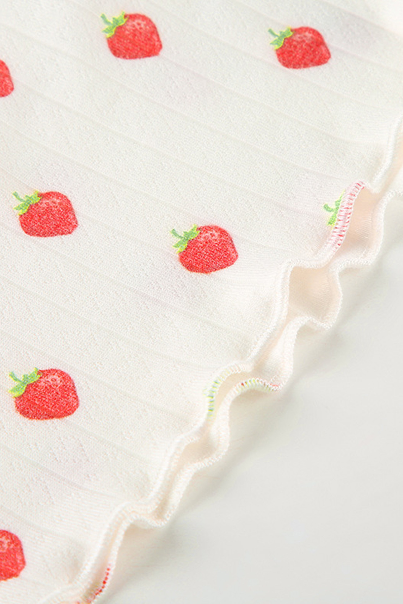Strawberry Print Cami Vest Pants Set