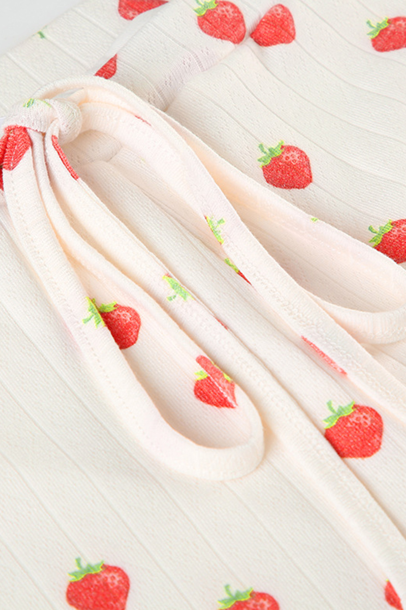 Strawberry Print Cami Vest Pants Set