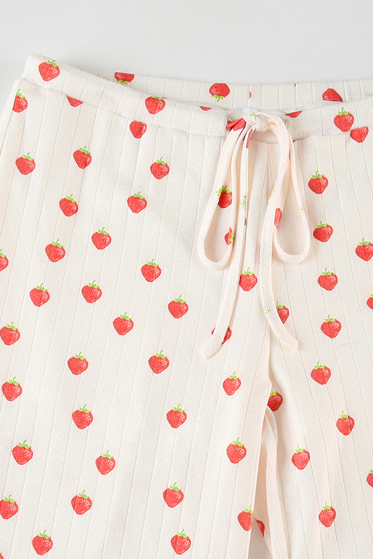 Strawberry Print Cami Vest Pants Set