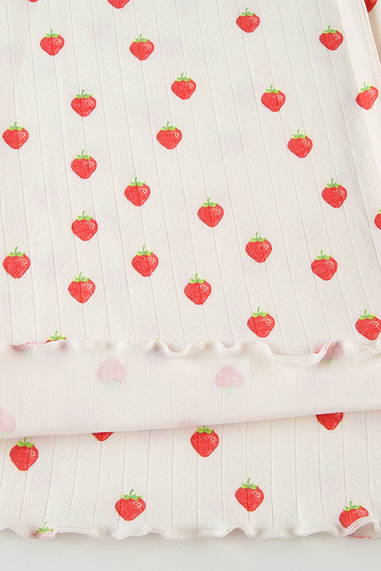 Strawberry Print Cami Vest Pants Set