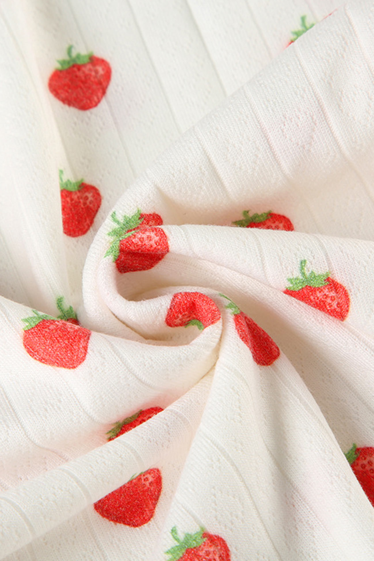 Strawberry Print Cami Vest Pants Set