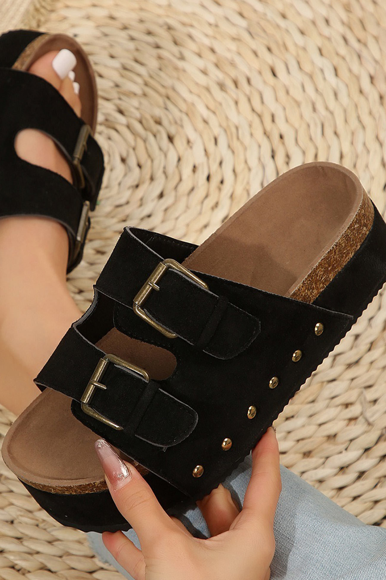 Suede Platform Sandal