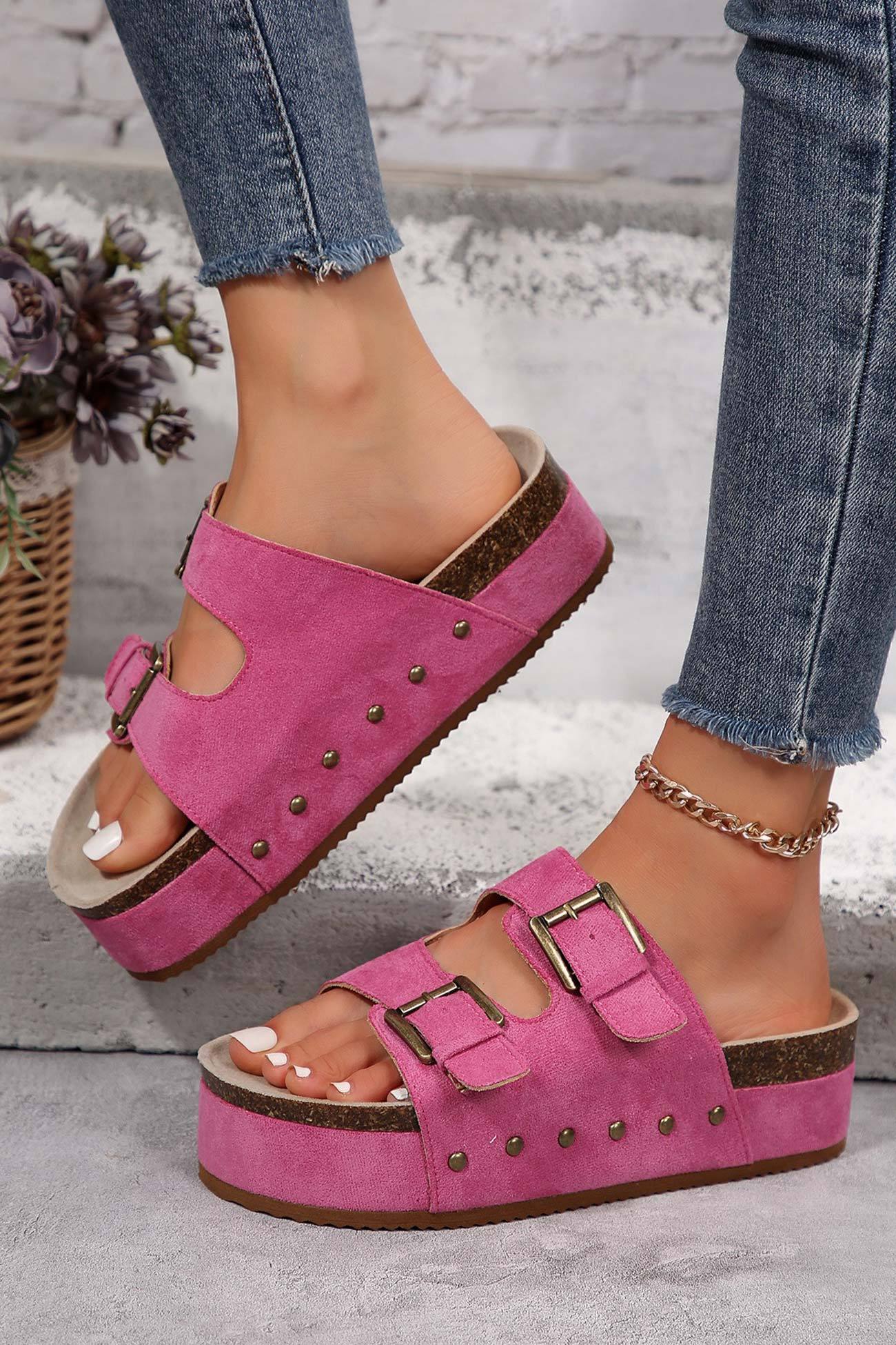 Suede Platform Sandal