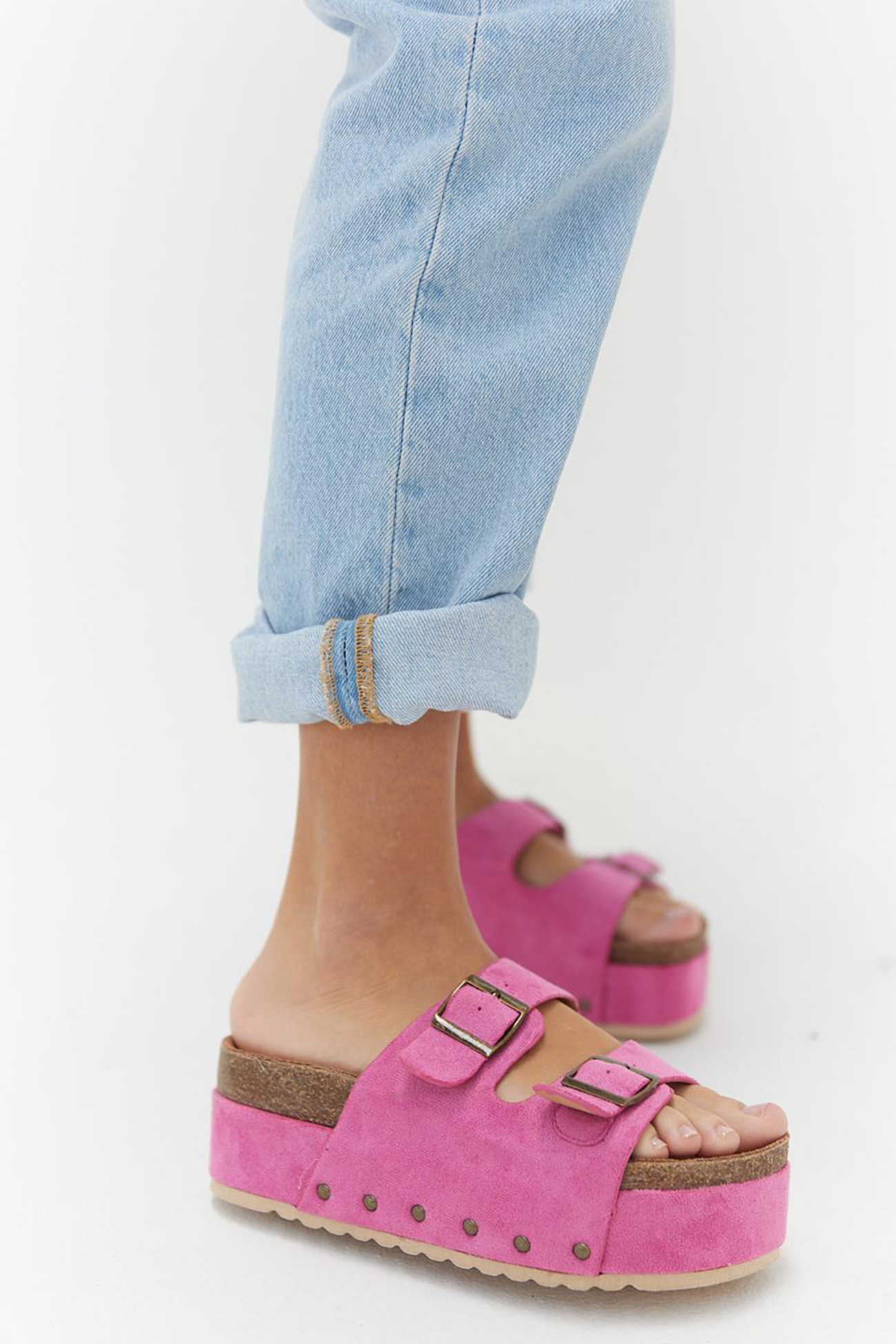 Suede Platform Sandal