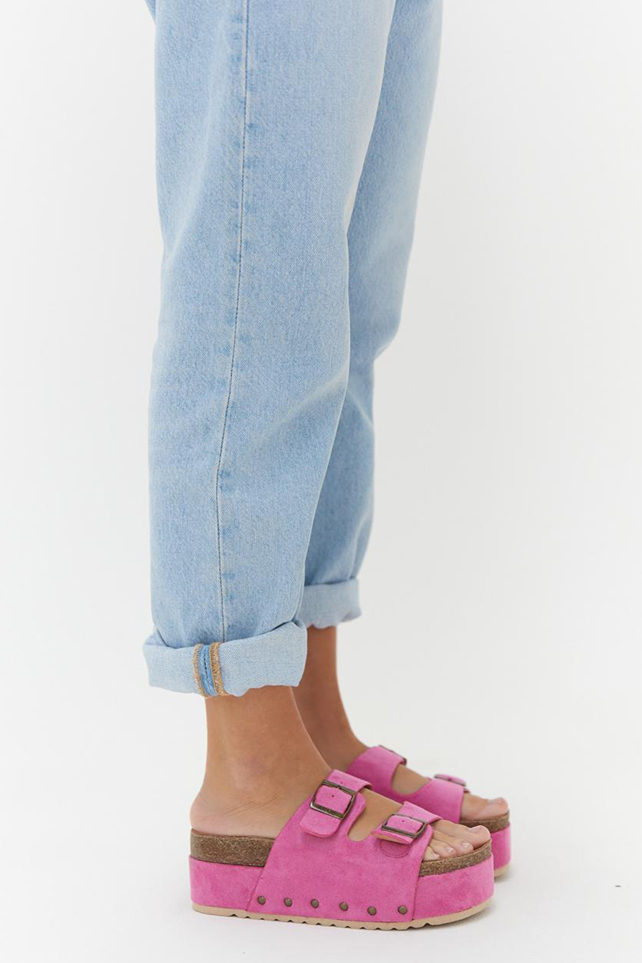 Suede Platform Sandal
