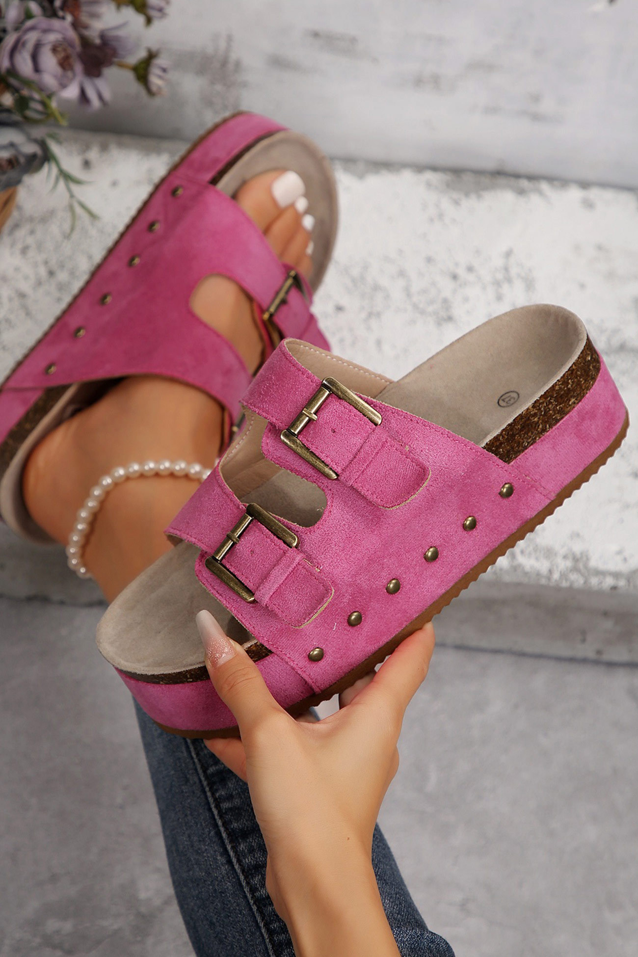 Suede Platform Sandal