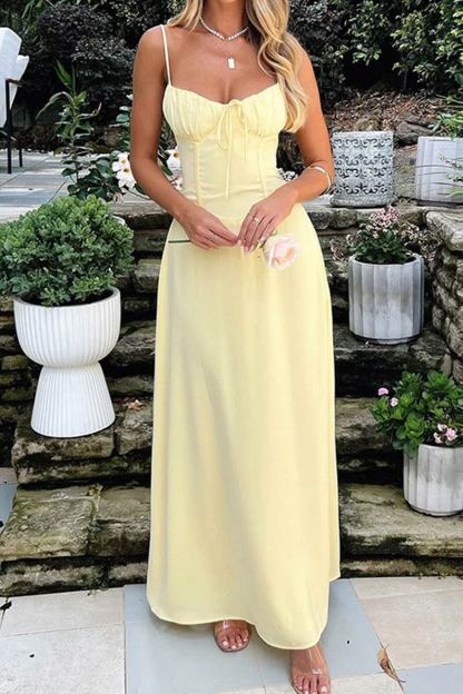 Tie-up Corset A-line Cami Dress