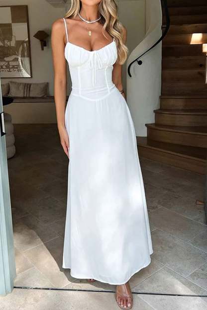 Tie-up Corset A-line Cami Dress