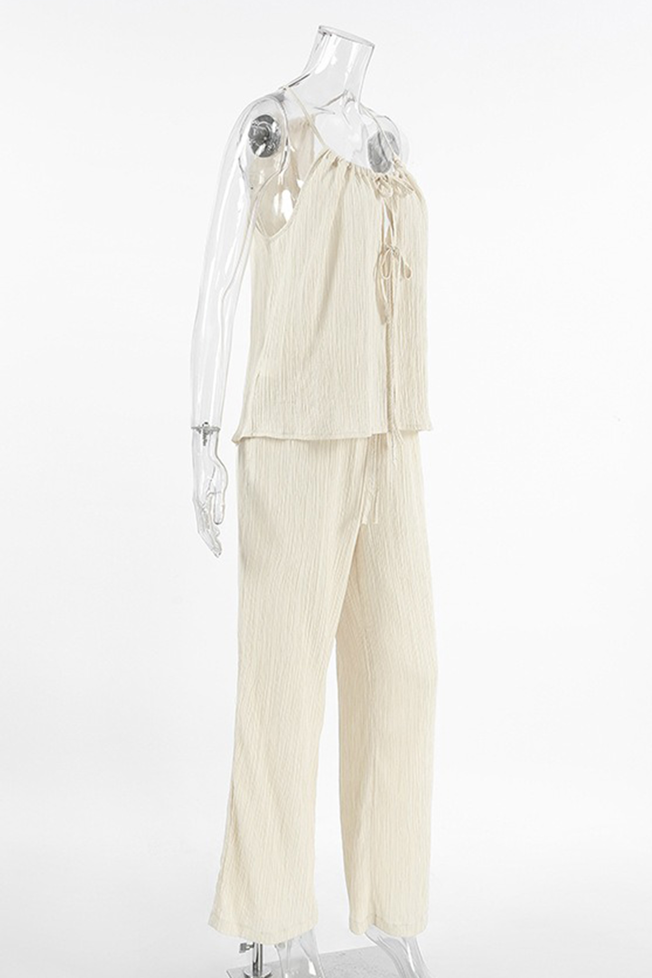 Tie-up Vest Long Pants Set