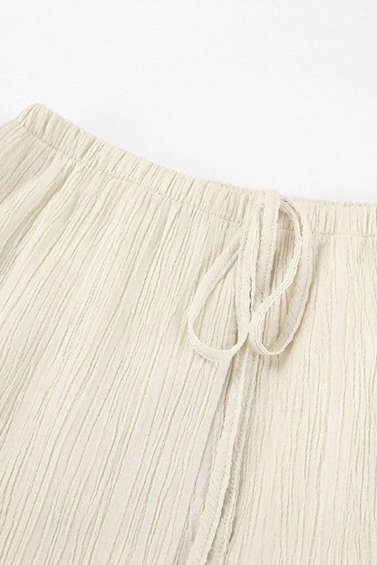 Tie-up Vest Long Pants Set
