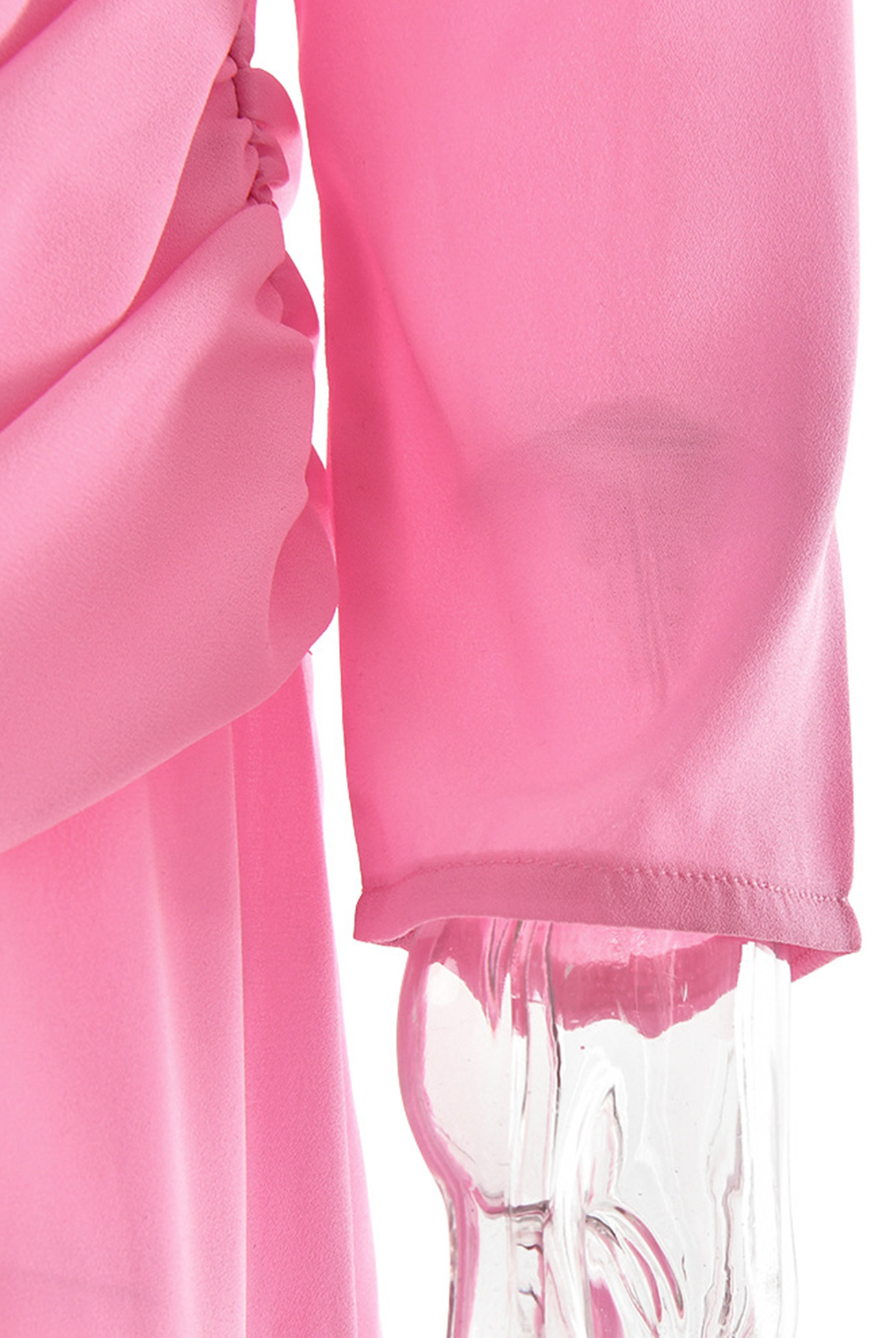 Twisted Off-shoulder Cutout Chiffon Maxi Dress