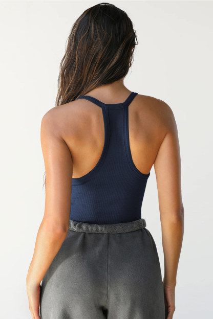 V Neck Slim Fit Ribbed Cami Vest