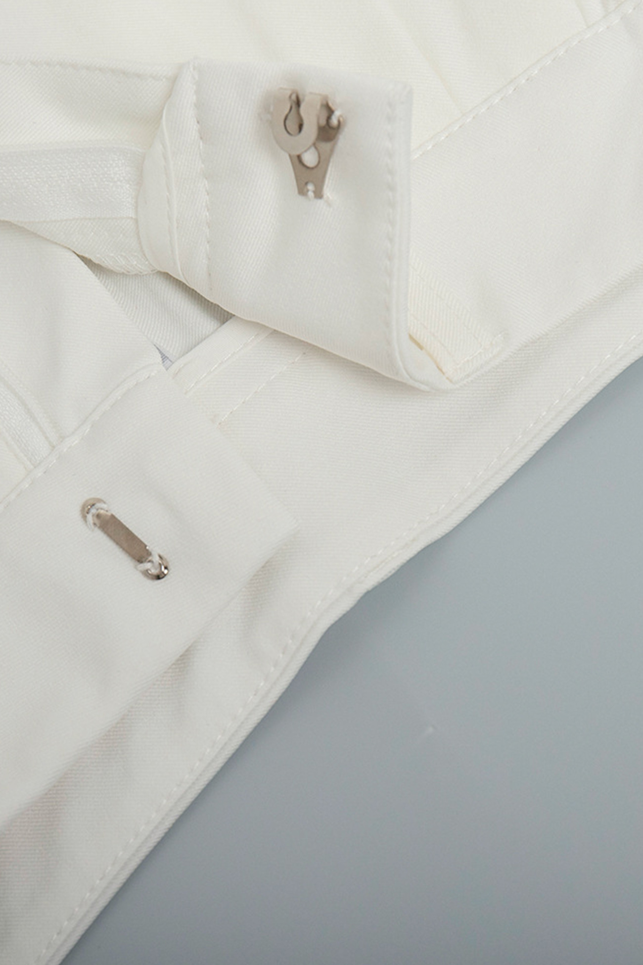 White High-rise Wide Leg Long Pants