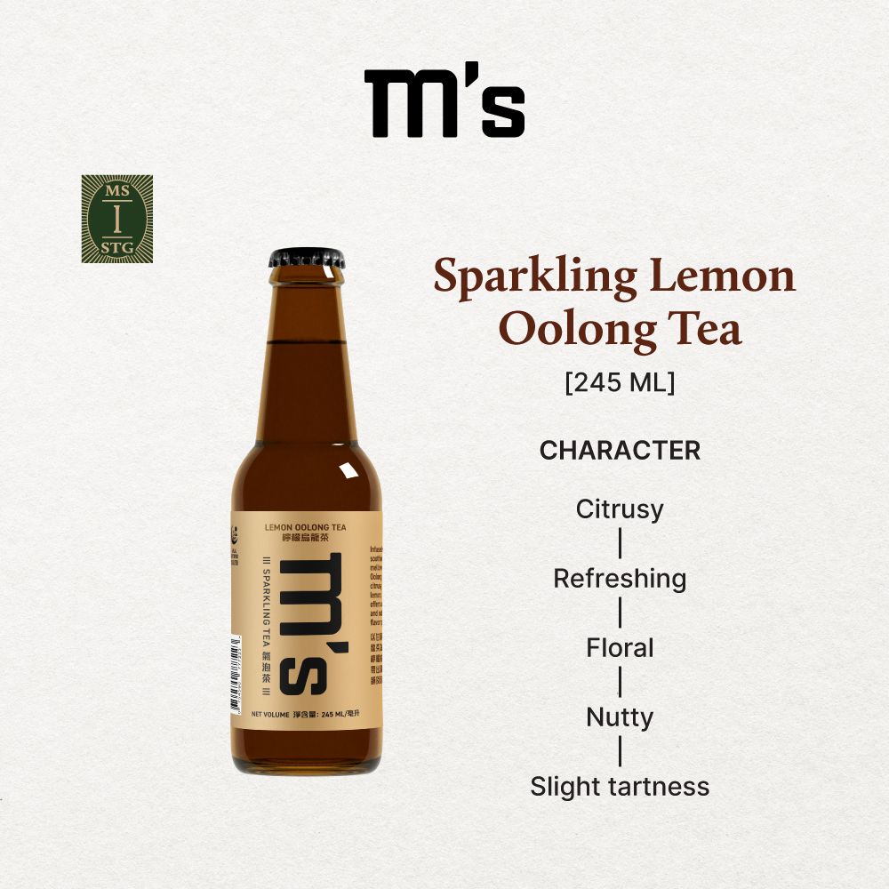 Mindful Sparks M’s 檸檬烏龍氣泡茶 245ml