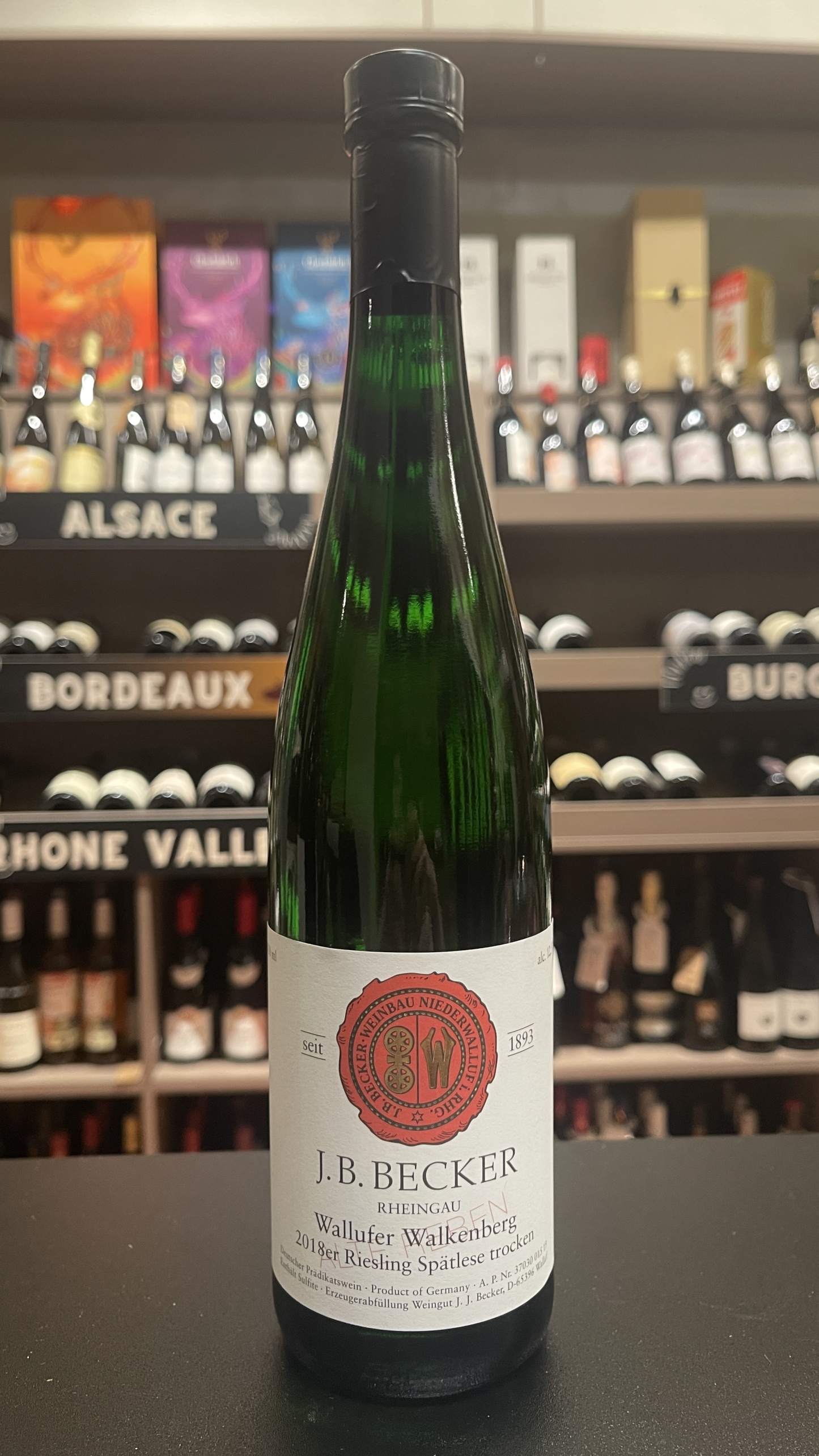 J. B. Becker: Spätburgunder Wallufer Walkenberg Spatburgunder Spätlese Alte Reben 2018