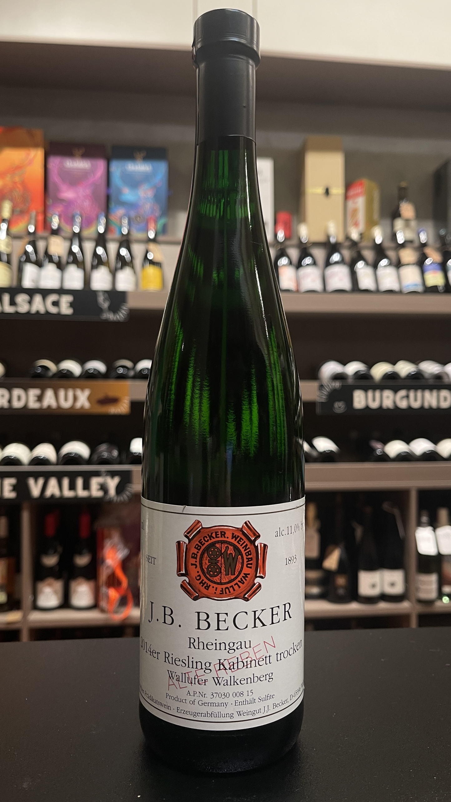 J.B. Becker Wallufer Walkenberg Riesling Kabinett Trocken Alte Reben 2014