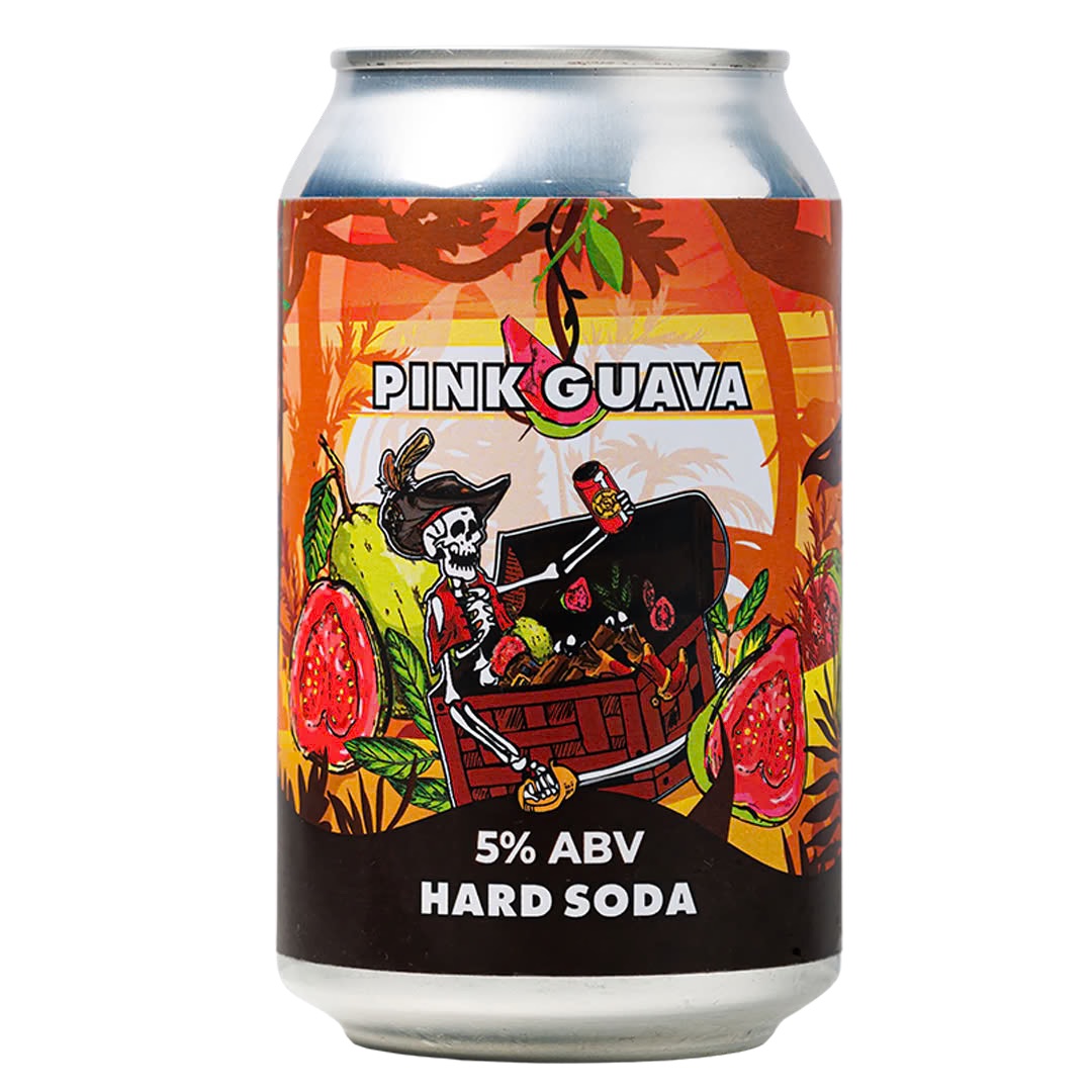 Steersman Pink Guava Hard Soda 